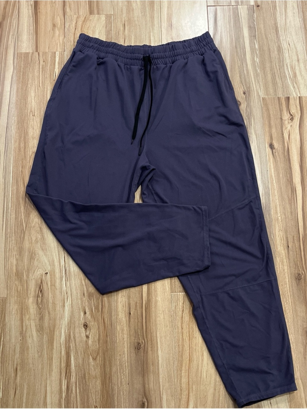Relaxed Purple Drawstring Joggers for Women